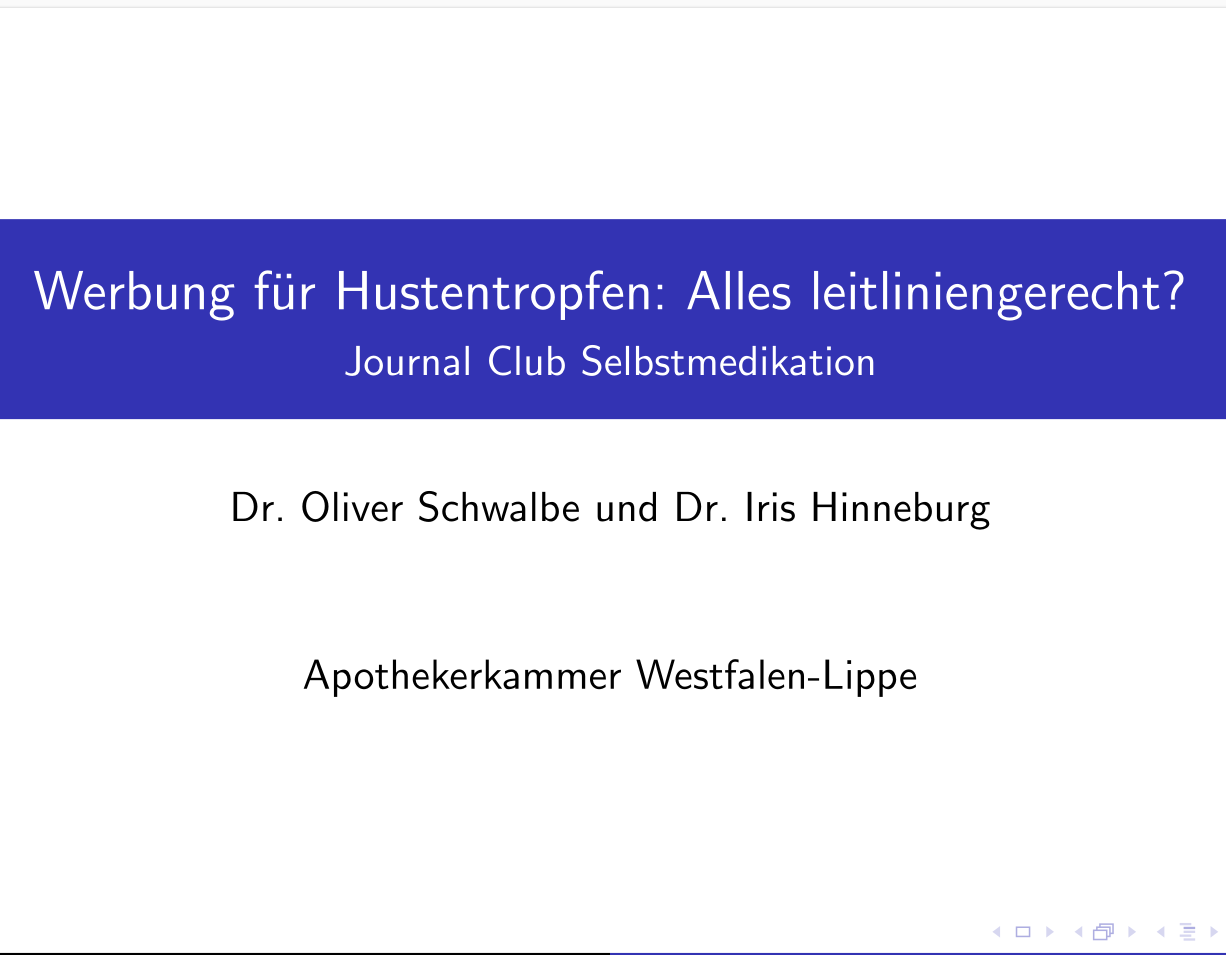 Journal-Club Selbstmedikation: Alles leitliniengerecht? Journal-Club Selbstmedikation: Alles leitliniengerecht?